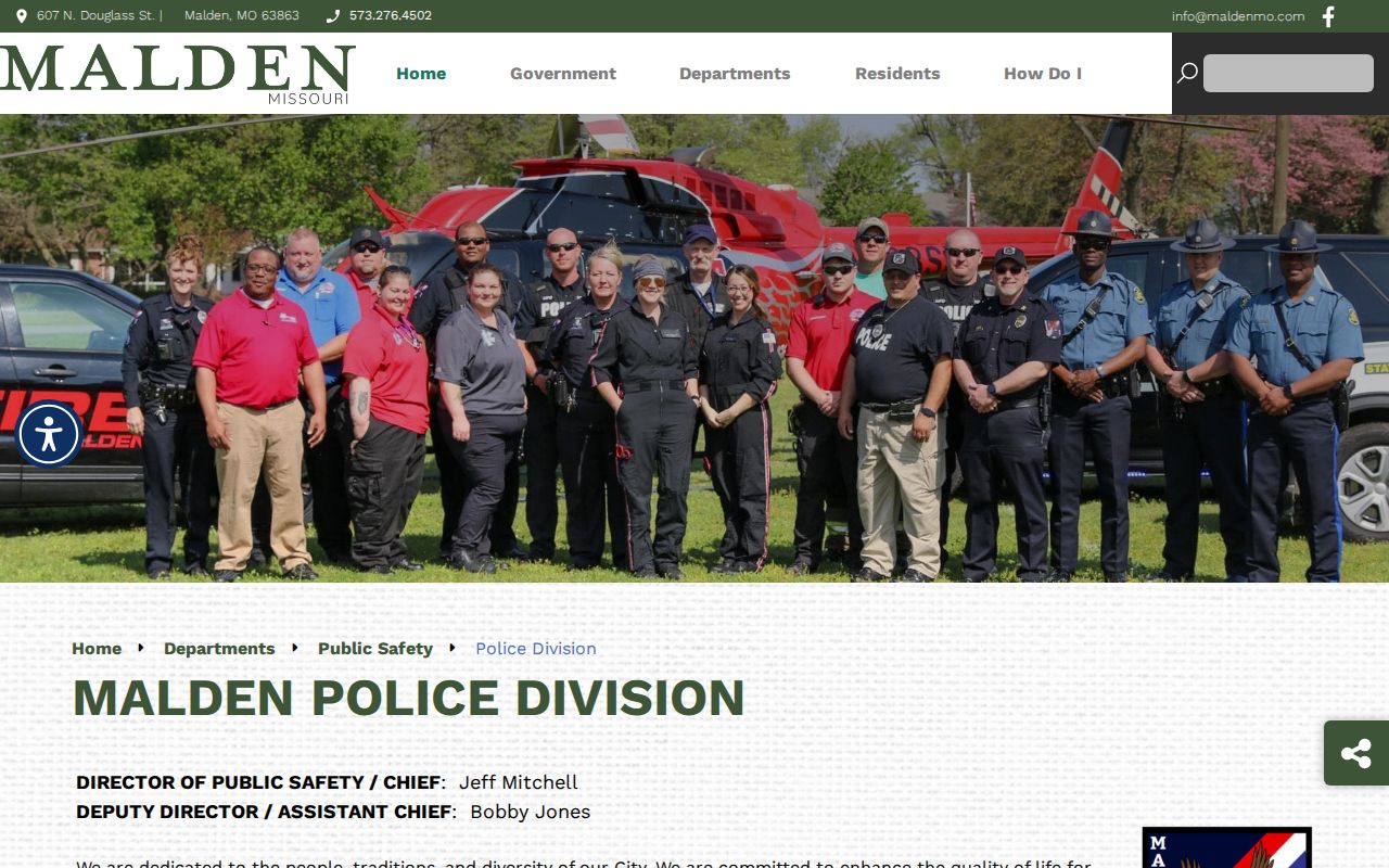 Malden criminal records information in Dunklin County on the official Police Division page